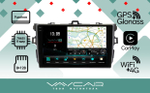 Магнитола для Toyota Corolla E150 2007-2013 (маленькая рамка) - Vaycar VA77-0063-2K-1 на Android 13, 8-ядер, 2K QLED, ТОП процессор, CarPlay,4G SIM-слот