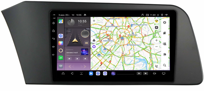 Магнитола для Hyundai Elantra 2021+ - Kuberg QLed, Android 13, Быстрейшая, CarPlay, SIM-слот