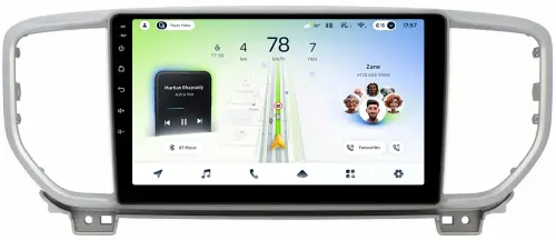 Магнитола для KIA Sportage 4 2018-2022 - Teyes CC4L монитор 9" IPS на Android 14, Snapdragon 662, CarPlay, 4G SIM-слот