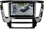 Магнитола для Mitsubishi Pajero Sport 3 2020-2024, Montero Sport (прямоугольный климат, рамка 9) - Teyes CC3-2K-360 на Android 10, 2K QLED, 6Гб+128Гб, CarPlay, 4G SIM-слот, 4 камеры в комплекте