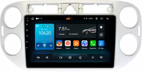 Магнитола для Volkswagen Tiguan 2007-2017 (серебро/черный) - Airok RX-3704 Android 13, ТОП процессор, 8/128, SIM-слот
