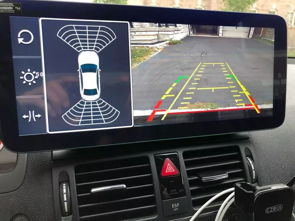 Магнитола для Mercedes-Benz C-класс W204 2007-2011 NTG 4.0 - Kuberg MKD монитор 12.5", Android 11, 6Гб+128Гб, CarPlay, SIM-слот