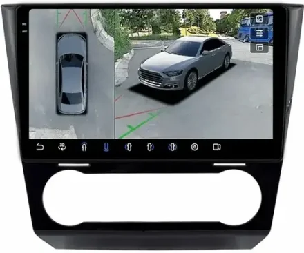 Магнитола для Subaru Levorg 1 VM 2017-2020 (Harman и/или штатный 360) - FarCar BX9-360-9645F3B монитор 9.5" 2K QLED на Android 13, 6Гб+128Гб, CarPlay, 4G SIM-слот, 4 камеры в комплекте