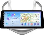 Магнитола для Chevrolet Cruze 1 2012-2015 (рамка серебро) - FarCar монитор 12.3" 2K QLED на Android 14, Быстрая, CarPlay, 4G SIM-слот