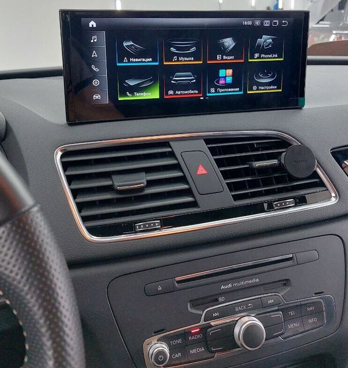 Магнитола для Audi Q3 2011-2019 (MMI 3G+) - RDL-8533 монитор 10.25" на Android 13, 8Гб+128Гб, CarPlay, 4G SIM-слот
