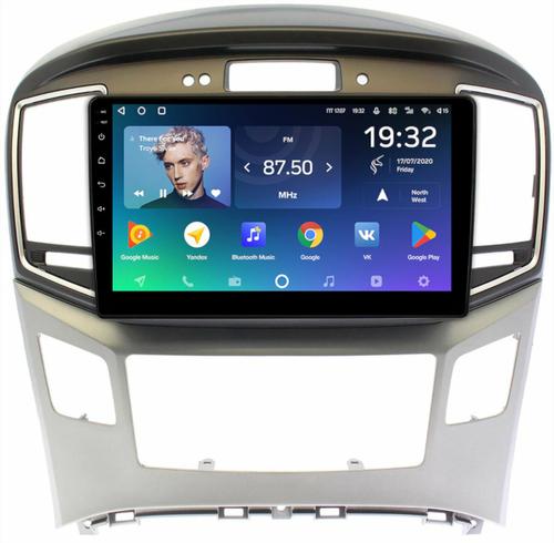 Магнитола для Hyundai H1, Grand Starex 2015-2022 (ШГУ монохром, авто с часами) - Teyes CC2 PLUS монитор 9" QLED на Android 10, ТОП процессор, 4Гб+64Гб, 4G SIM-слот