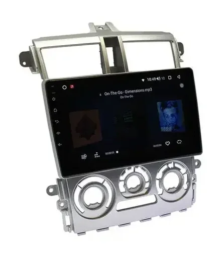 Магнитола для Mitsubishi Colt 6 2002-2012, Colt Plus (правый руль, рамка серебро) - Vaycar VA47-5099 на Android 13, 8-ядер, 4G SIM-слот