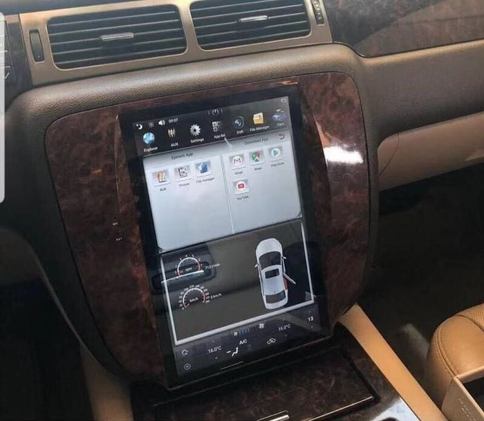 Магнитола для Chevrolet Tahoe 2006-2014 - Kuberg NH-1203 ("Тесла-Стиль") на Android 9, и