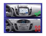 Комплект рамки с разъёмами 9" Ford Kuga 2 2012-2019(с кнопками и козырьком) простые