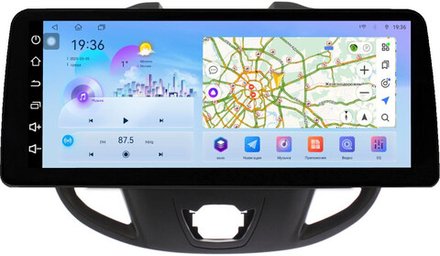 Магнитола для Ford Transit Custom, Tourneo Custom 2012-2019 - FarCar монитор 12.3" 2K QLED на Android 14, TS10, CarPlay, 4G SIM-слот
