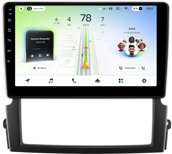 Магнитола для KIA Sorento 1 2006-2011 - Teyes CC4L монитор 9" IPS на Android 14, Snapdragon 662, CarPlay, 4G SIM-слот