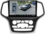 Магнитола для Jeep Grand Cherokee WK2 2013-2022 (взамен ШГУ 8.4", рамка большая) - Teyes CC3-2K-360 монитор 9.5" 2K QLED на Android 10, 6Гб+128Гб, CarPlay, 4G SIM-слот, 4 камеры в комплекте