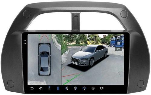 Магнитола для Toyota RAV4 2 2000-2003 - FarCar BX3064M-360 монитор 9.5" 2K QLED на Android 13, 6Гб+128Гб, CarPlay, 4G SIM-слот, 4 камеры в комплекте