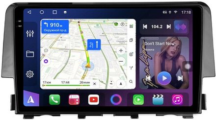 Магнитола для Honda Civic 10 2015-2021 - FarCar BM3232M-2K монитор 9.5" 2K QLED на Android 14, TS10, 4+32Гб, CarPlay, 4G SIM-слот