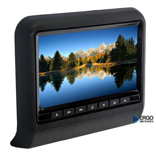 Монитор на подголовник - ERGO ER10L с LCD экраном 10” (800x480, с DVD) черный