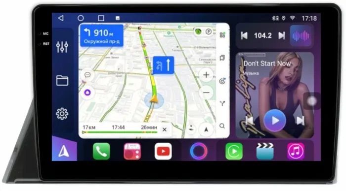 Магнитола для Toyota Sienta 2 2015-2022 - FarCar 9548 монитор 10.36" QLED на Android 14, TS18, CarPlay, 4G SIM-слот