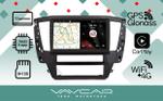 Магнитола для Mitsubishi Pajero Sport 3 2020-2024, Montero Sport (прямоугольный климат, рамка 10) - Vaycar VA47-3181 на Android 13, Быстрая, 4G SIM-слот