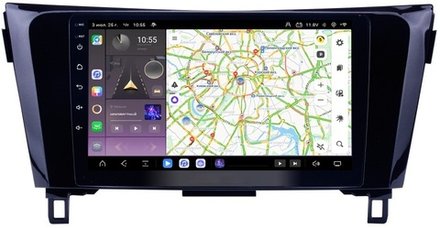 Магнитола для Nissan X-Trail T32, Qashqai J11 2014-2022 (рамка маленькая) - Kuberg QLed, Android 13, TS20, CarPlay, SIM-слот