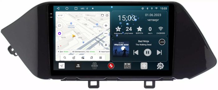 Магнитола для Hyundai Sonata 2020+ - RedPower 211 Android 10, QLED+2K, ТОП процессор, 6Гб+128Гб, CarPlay, SIM-слот