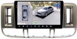 Магнитола для Nissan X-Trail T30 2000-2003 - FarCar BX9-360-7010F3 монитор 9.5" 2K QLED на Android 13, 6Гб+128Гб, CarPlay, 4G SIM-слот, 4 камеры в комплекте