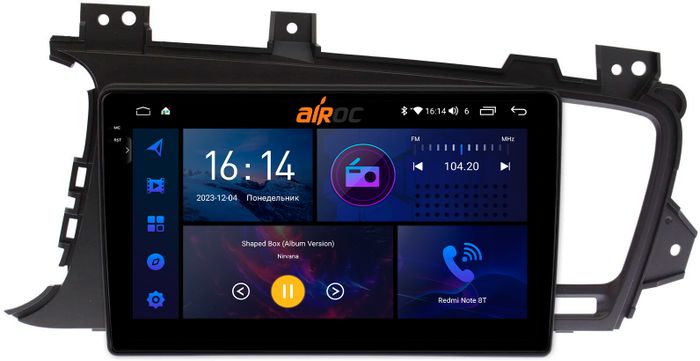 Магнитола для KIA Optima 3 2011-2013 TF - AIROC 2K RI-2322 Android 12, QLed+2K, ТОП процессор, 8/128Гб, CarPlay, SIM-слот