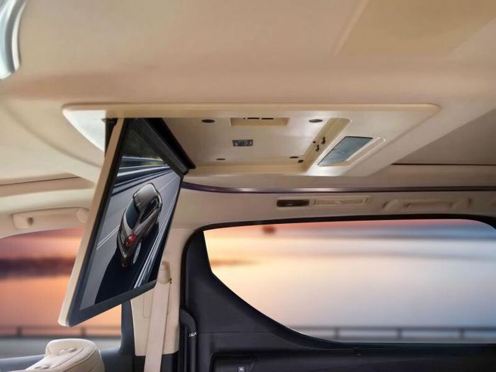 Монитор потолочный моторизированный для Toyota Alphard - ERGO ER15AFL-AUTO 15,6" (1920х1080 FullHD, Android, 3+32Gb) бежевый