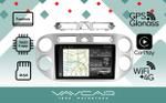 Магнитола для Volkswagen Tiguan 2007-2016 (рамка белая) - Vaycar VA81-0489-2K на Android 13, Быстрая, 2K QLED, CarPlay, 4G SIM-слот