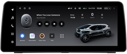 Магнитола для Jeep, Dodge 2007-2018 (207x98мм) - Teyes LUX ONE монитор 12.3" 2K QLED на Android 10, CarPlay, 4G SIM-слот, 6/128ГБ