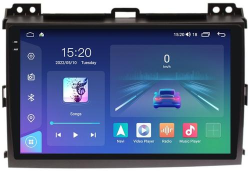 Магнитола для Toyota Land Cruiser Prado 120, Lexus GX470 (экран климата внизу) - Parafar PF456RN2K на Android 13, QLED+2K, ТОП процессор, 4Гб+32Гб, CarPlay, 4G SIM-слот