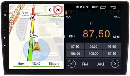 Магнитола для 9" рамки - Parafar PF0009FHD на Android 13, 8-ядер, 2Гб+32Гб, CarPlay, 4G SIM-слот