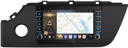 Магнитола для KIA Rio 4, Rio X-line 2020-2022, Solaris KRS/KRX 2024+ - Kuberg OL-9742-3 (кнопки и крутилки), Android 12, TS10, CarPlay, 4G SIM-слот