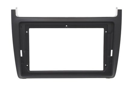 Комплект рамки с разъёмами 9" VW Polo 5 2009-2020 черн. мат