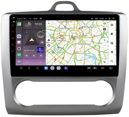 Магнитола для Ford Focus 2 2004-2011 (климат) - Kuberg OL-9201-A QLed, Android 13, TS20, CarPlay, SIM-слот