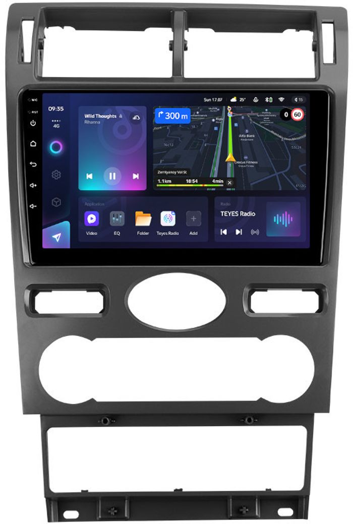 Магнитола для Ford Mondeo 3 2000-2006 (климат) - Teyes CC3L монитор 9" IPS на Android 10, 8-ядер, CarPlay, 4G SIM-слот