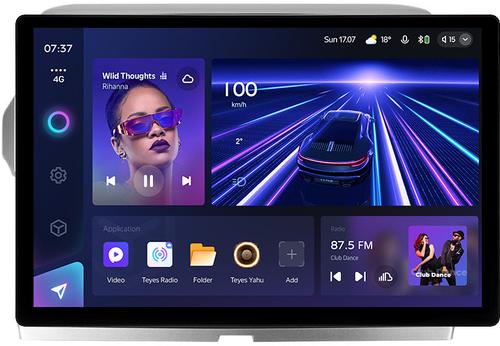 Магнитола для Toyota Land Cruiser Prado 150 2014-2017 (рамка 10) - Teyes CC3-2K монитор 13", QLED+2K, Android 10, 4G SIM-слот, CarPlay