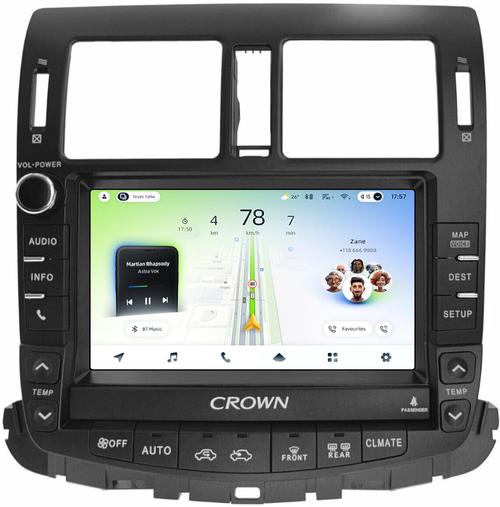 Магнитола для Toyota Crown / Crown Majesta S200 2008-2012 (цветной ШГУ) - Teyes CC4L монитор 9" IPS на Android 14, Snapdragon 662, CarPlay, 4G SIM-слот