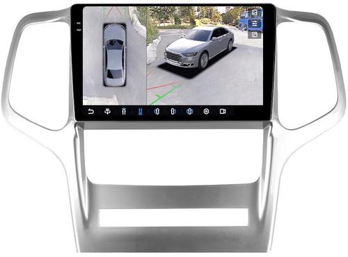 Магнитола для Jeep Grand Cherokee WK2 2010-2013 - FarCar BX9-360-9568 монитор 9.5" 2K QLED на Android 13, 6Гб+128Гб, CarPlay, 4G SIM-слот, 4 камеры в комплекте