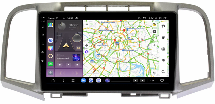 Магнитола для Toyota Venza 2008-2016 - Kuberg QLed, Android 13, TS20, CarPlay, SIM-слот