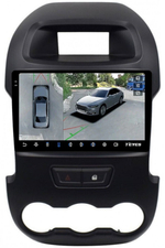 Магнитола для Ford Ranger 3 2011-2015 (рамка тип 2) - Teyes CC3-2K-360 монитор 9.5" 2K QLED на Android 10, 6+128Гб, CarPlay, 4G SIM-слот, 4 камеры в комплекте