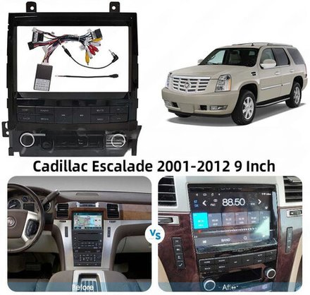 Магнитола для Cadillac Escalade 2006-2015 - Kuberg SF-C9402FW QLed, Android 13, TS20, CarPlay, SIM-слот