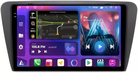 Магнитола для Skoda Octavia A7 2013-2020 - FarCar BM483M-2K монитор 10.36" 2K QLED на Android 14, TS10, 4+32Гб, CarPlay, 4G SIM-слот