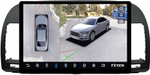 Магнитола для Toyota Camry 30 2001-2006 (рамка черная) - Teyes CC3-2K-360 монитор 13" 2K QLED на Android 10, 6Гб+128Гб, CarPlay, 4G SIM-слот, 4 камеры в комплекте