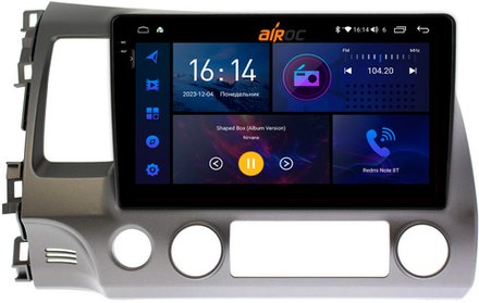 Магнитола для Honda Civic 8 4d 2005-2012 седан - AIROC 2K RI-1911 Android 12, QLed+2K, ТОП процессор, 8/128Гб, CarPlay, SIM-слот