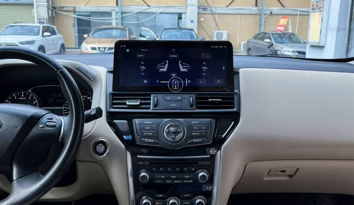 Магнитола для Nissan Pathfinder (R52) 2014-2016 (поддержка Bose и 360) - Kuberg монитор 12.3" на Android 13, Быстрая, Carplay, 4G SIM-слот