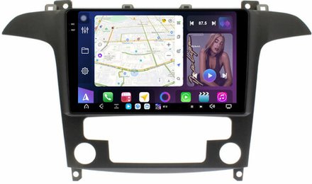 Магнитола для Ford S-Max, Galaxy 2 2006-2015 (климат) - FarCar XXL3028M монитор 9.5" 2K QLED на Android 14, TS20, 8+256Гб, CarPlay, 4G SIM-слот