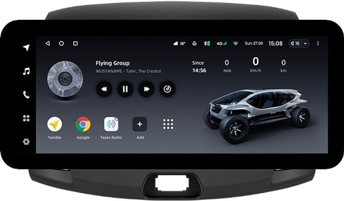 Магнитола для Hyundai Elantra 4 2006-2011 - Teyes LUX ONE ROUND монитор 12.3" 2K QLED на Android 10, Быстрая, CarPlay, 4G SIM-слот