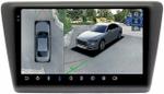 Магнитола для Skoda Rapid 1 2012-2020 (рамка тип 2) - FarCar BX3043M-360 монитор 9.5" 2K QLED на Android 13, Быстрая, CarPlay, 4G SIM-слот, 4 камеры в комплекте