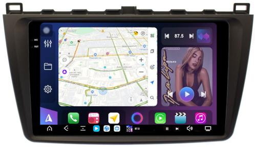 Магнитола для Mazda 6 GH 2007-2012 - FarCar GX012M монитор 9.5" 2K QLED на Android 14, TS20, 6+128Гб, CarPlay, 4G SIM-слот
