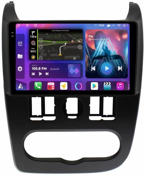 Магнитола для Lada Largus 2012-2021 - FarCar BM9-2K-7069 монитор 9.5" 2K QLED на Android 14, TS10, 4+32Гб, CarPlay, 4G SIM-слот