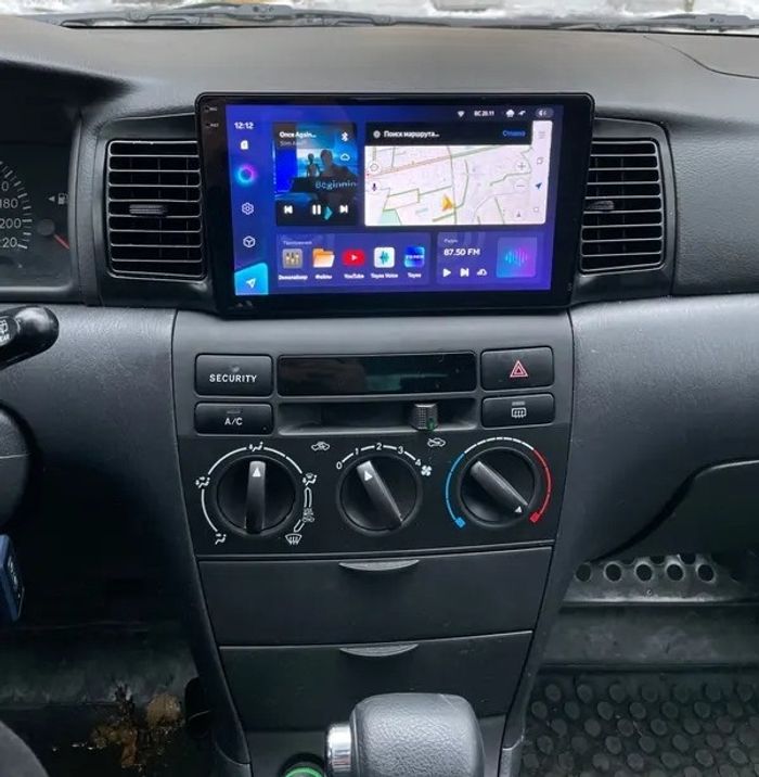 Магнитола для Toyota Corolla 120 2000-2007 (рамка черная с воздуховодами) - Teyes CC3-2K на Android 10, 2K QLED, ТОП процессор, CarPlay, 4G SIM-слот